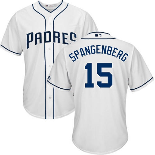 Padres #15 Cory Spangenberg White Cool Base Stitched Youth MLB Jersey